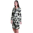 thumbnail image 4 of Moomaya Womens Full Sleeve Printed Midi Length Printed Bodycon Dress, 4 of 6
