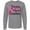 AC-Heather Grey, variant on Inktastic Breast Cancer Awareness We Wear Pink in October Long Sleeve T-Shirt
