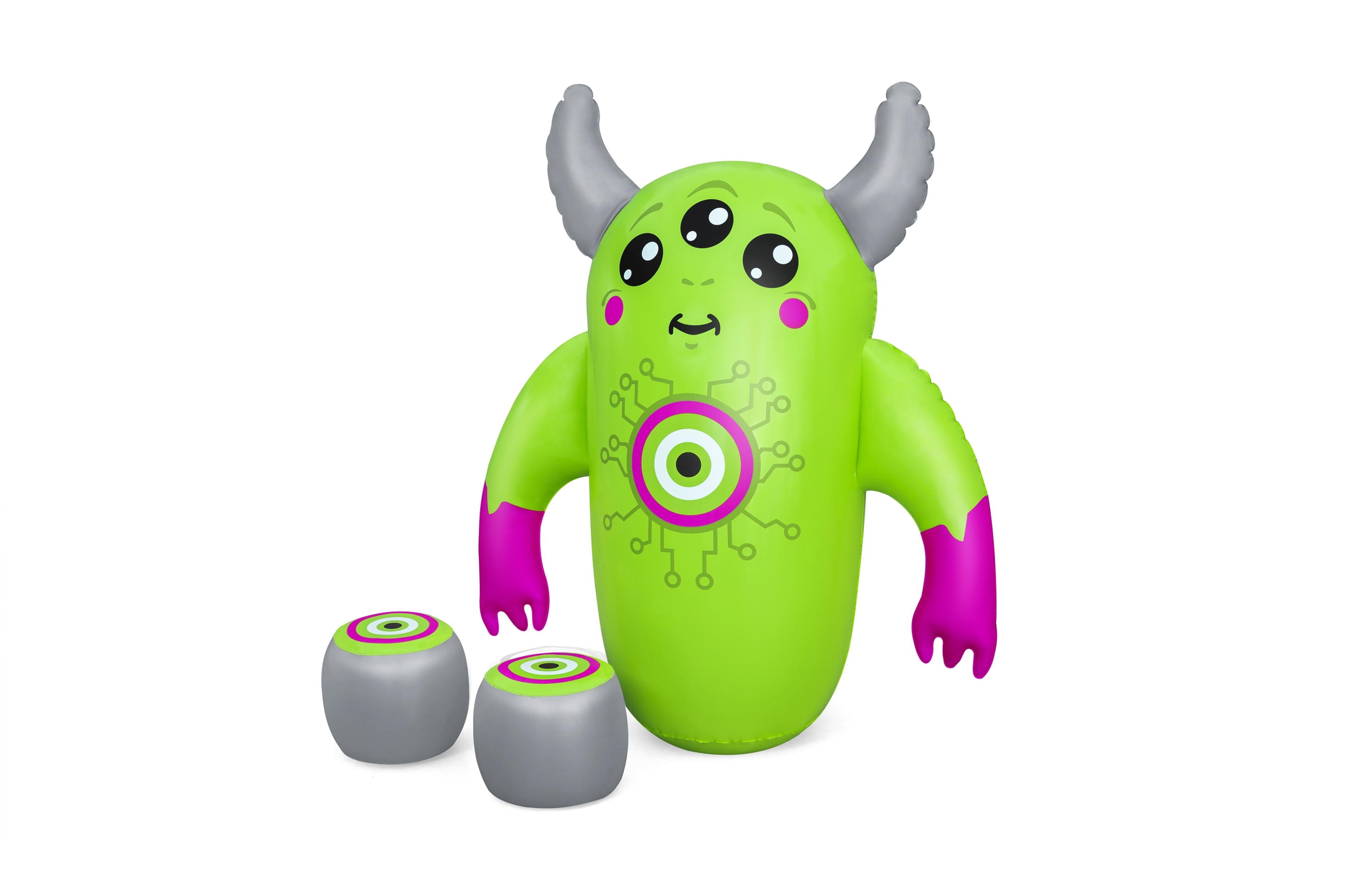 Play Day Kids Monster Inflatable Bop Bag with Boxing Gloves - 47 Inch