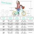 thumbnail image 6 of Vollsch 12 Inch Kids Retro Vintage Style Bike for Age 7-15 Years Old Little Girls Toddlers Bicycles with Basket Training Wheels and Bell Mint Green, 6 of 6