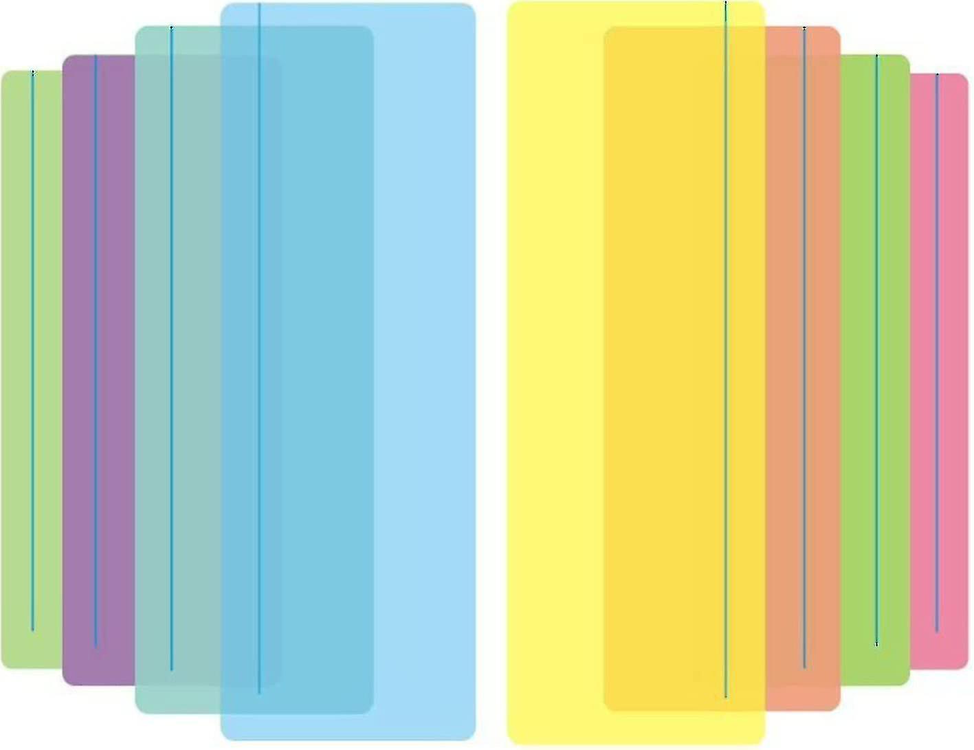 Adhd Ruler Guided Reading Strips, Dyslexia Overlay Ruler Reading Rulers Colored ...