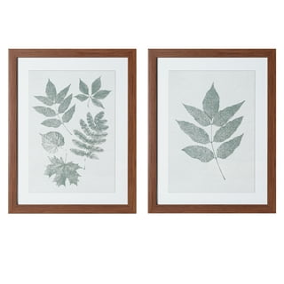 Botanical Study Leaf Berry Flower Wall Art Gold Frame Set Of 6 ~ Uttermost  33651