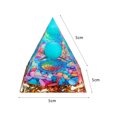 thumbnail image 2 of Pirámide de Cristal Wdftyju Natural Piedra Curativa Chakra Reiki Manualidades Decorativas Libre de BPA, 2 of 2