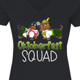 thumbnail image 4 of Inktastic Oktoberfest Squad- Cute Dachshunds in German Costumes Women's V-Neck T-Shirt, 4 of 5