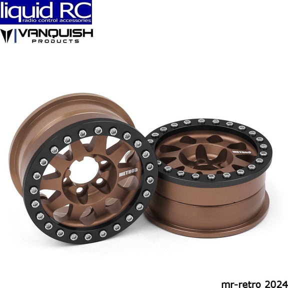 Vanquish Products Method 1.9 Race Wheel 101 Bronze Anodized V2 VPS07762 Electric Car/Truck Option Parts