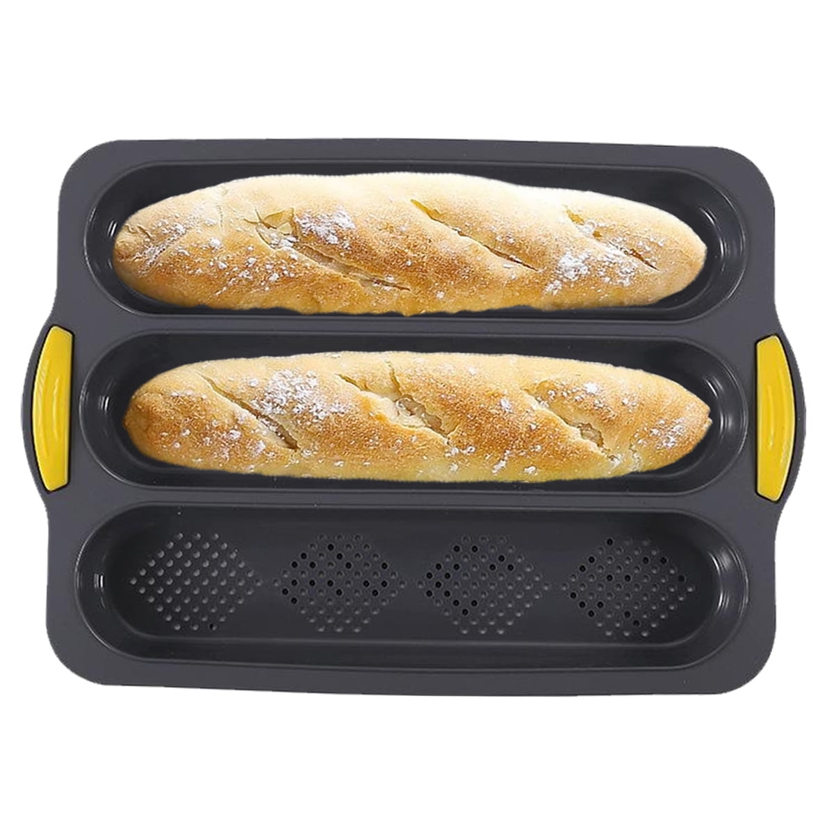 Silicone Baguette Pan Non stick French Bread Baking Mould 3 Wave Loaves Loaf Bake Mold Toast Cooking Bakers Roll Pan Sandwich Mold French Baguette Bread Pan Walmart