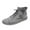 Gray, variant on Mens Casual Shoes British High Top Lightweight Fashion Rubber Ankle Chukka Boots Round Toe Breathable Winter Outdoor Non Slip Short Lace Up Shoes Gray