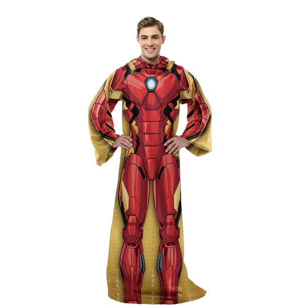 Iron Man Adult Silk Touch Comfy Throw Blanket/Sleeves