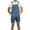 Light Blue, variant on QATAINLAV Men Cargo Jumpsuit Denim Shorts Bib Overalls Jeans Summer Casual Outdoor Jumpsuits with Pockets Basic Solid Color Rompers Today's Sales Light Blue XXL