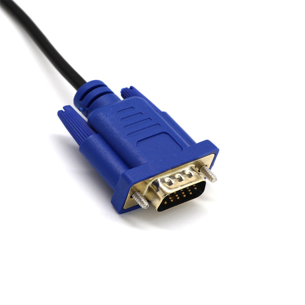 Cable Length: 0.2m Computer Cables Raspberry Pi 2 Model B/B Plus 1 to 2 VGA SVGA Cable Monitor Y Splitter Computer Cable Lead 15 Pin for PC Computer to-Better 