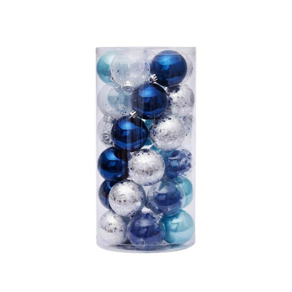 16PCS Christmas Balls Ornaments Set, Colorful Shatterproof Plastic Decorative Baubles for Xmas Tree Decor Holiday Wedding Party Decoration with Hanging Hooks, Red & Gold