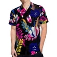thumbnail image 4 of High Quality Hawaiian Shirts for Men Short Sleeve Aloha Beach Shirt Floral Summer Casual Button Down Shirts Blouses 538ONQ, 4 of 7