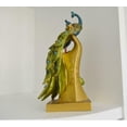 thumbnail image 4 of Estatuilla de pavo real artesanal de resina de 27cm, tienda, regalo de cumpleaños de boda, decoración artística para el hogar JAMW Sencillez, 4 of 5