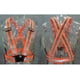 thumbnail image 2 of 2 chalecos reflectantes de visibilidad de seguridad ajustables, color naranja 2 piezas, 2 of 8