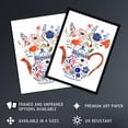 thumbnail image 2 of Artery8 Spring Wildflower Bouquet Floral Ceramic Tea Pot Kitchen Large Wall Art Poster Print Thick Paper 18X24 Inch, 2 of 3