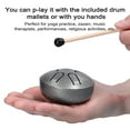 thumbnail image 2 of 3-Inch 6-Tone Steel Tongue Drum, Beginner-Friendly Mini Percussion Instrument with Complete Accessories (Including Drumstick & User Manual), Ethereal Sound for Mind Purification and Inner Peace,, 2 of 6