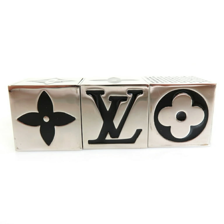 Authenticated Used Louis Vuitton LOUIS VUITTON Dice Metal Silver