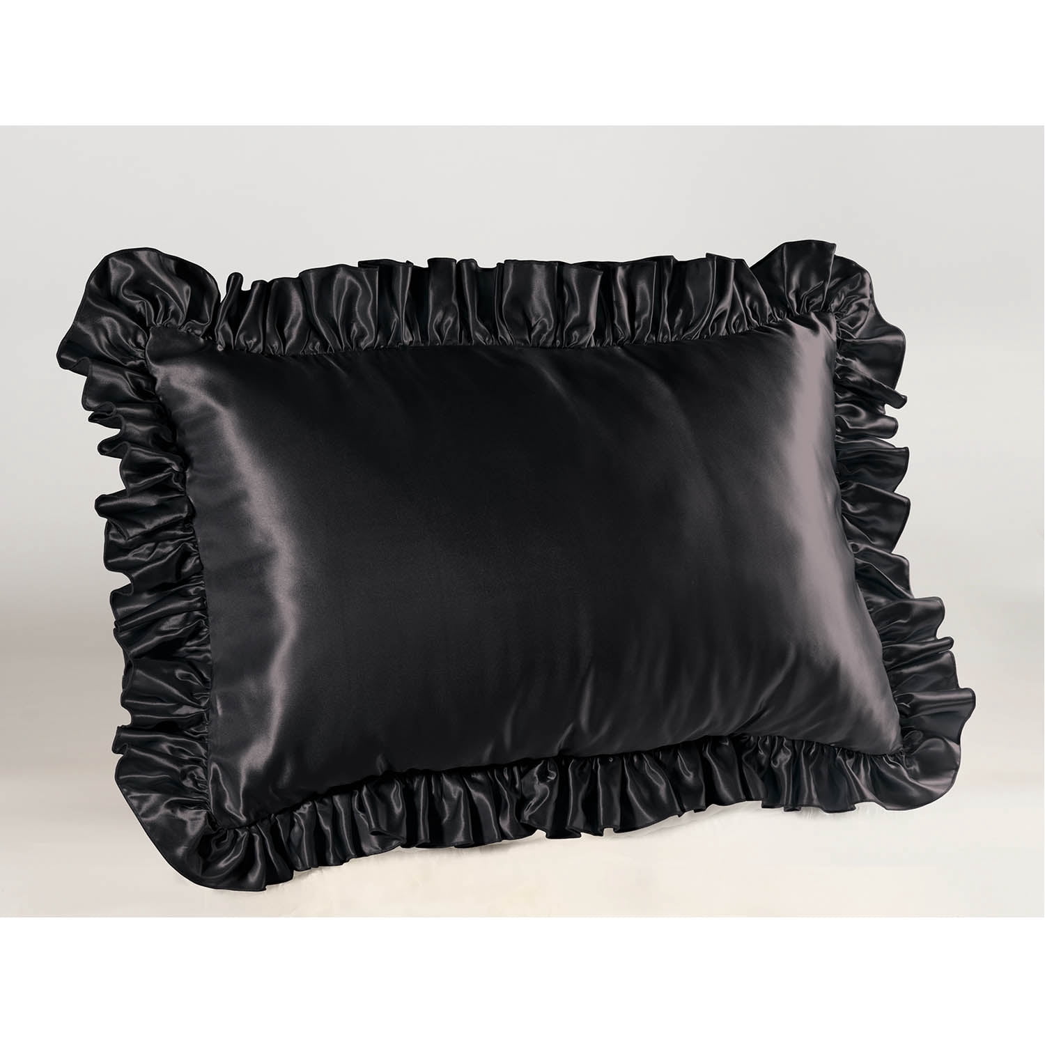 Satin Ruffled Pillow Sham - Walmart.com