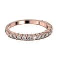 thumbnail image 3 of 0.80ct Shared Prong Diamond Moissanite 10K Rose Gold Wedding Band, 3 of 4