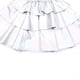 thumbnail image 5 of Falda metálica brillante con volantes y short incorporado para niñas Perfashion, 5 of 8