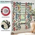 thumbnail image 3 of Yayeee Window Curtains Light Filtering 63"x42" Grommet Panel Pair Home Living Room Decor, Vibrant Floral, 3 of 7