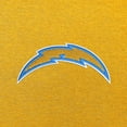 thumbnail image 2 of Men's Antigua Gold Los Angeles Chargers Victory Chenille Pullover Hoodie, 2 of 2