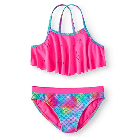 Mermaid Flounce Bikini Swimsuit (Little Girls & Big