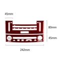thumbnail image 3 of Real Bright Soft Car Interior Carbon Fiber Sticker DecorationRed Carbon Fiber Central Console CD Cover For LEXUS IS250 IS350 2013-2017Auto Car Protection Interior Accessories, 3 of 8