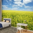 thumbnail image 2 of Peel and Stick Wallpaper Canvas XXXL bright canola field Modern Art Wall Mural Decor Self Adhesive and Removable 100in x 144in, 2 of 7