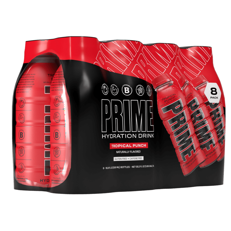 Prime Hydration with BCAA Blend for Muscle Recovery - Blue Raspberry (12  Drinks, 16 Fl Oz. Each) by PRIME at the Vitamin Shoppe