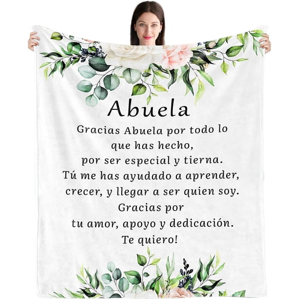 LHSHID Mom Gifts in Spanish Mothers Day Christmas Birthday Gifts for Mom Madre Gifts Madre Best Mom Gifts from Daughter Son Mama Gifts Blanket 50x60in
