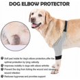 thumbnail image 4 of Protector de codo para perro, funda ajustable para pata delantera, protección para recuperación de lesiones por cirugía de mascotas, 1 par, 4 of 5