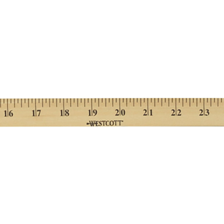  Dritz Wood Metal Tips Yardstick Ruler, 1/4 x 36-Inch