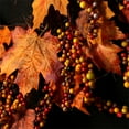 thumbnail image 1 of Guirnalda De Hojas De Arce Para Colgar En La Puerta Guirnalda De Acción De Gracias Adorno De Vid De Halloween ANGGREK Otros, 1 of 8
