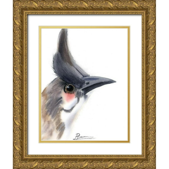 Shefranov, Olga 15x18 Gold Ornate Wood Framed with Double Matting Museum Art Print Titled - Black Beak III