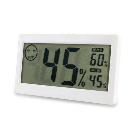 Digital Thermometer Hygrometer Temperature Humidity LCD Display Screen for Home Office Bedroom Warehouse