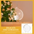 thumbnail image 3 of Miangastore 5pcs Hanging Glass Bauble LED Tea Light Holder DIY Sphere Ball Terrarium, 3 of 9