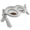 Cat Bowl Adjustable Elevated: 3 Heights Dog Feed Bowl Pet Water Bowl with Stand
