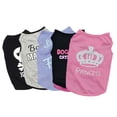 thumbnail image 5 of Lovebay Pet Small Medium Dog Cotton Princess Crown Vest T-shirt Puppy Cat Summer Casual Pink Shirt, 5 of 5