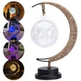 thumbnail image 3 of HEVIRGO LED Lights Moon Shaped Decorative Battery Powered Moon-Star Night Light for Home, 3 of 10