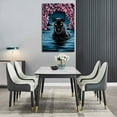 thumbnail image 5 of Vintage Abstract Black Panther Canvas Wall Art Print for Bedroom Living Room Home Decor, 5 of 8