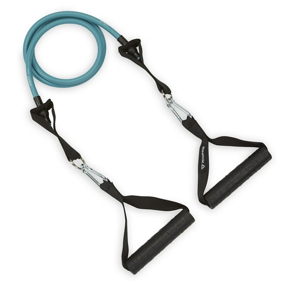 Reebok Delta Sure Grip Resistance Cord, Light Level - Ultra Heavy Level , Interchangeable Tubing