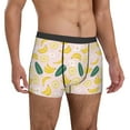 thumbnail image 5 of Men's Boxer Briefs, Banana With Leaves Soft Comfy Mens Underwear Boxer Briefs Breathable With Widen Waist, 5 of 7