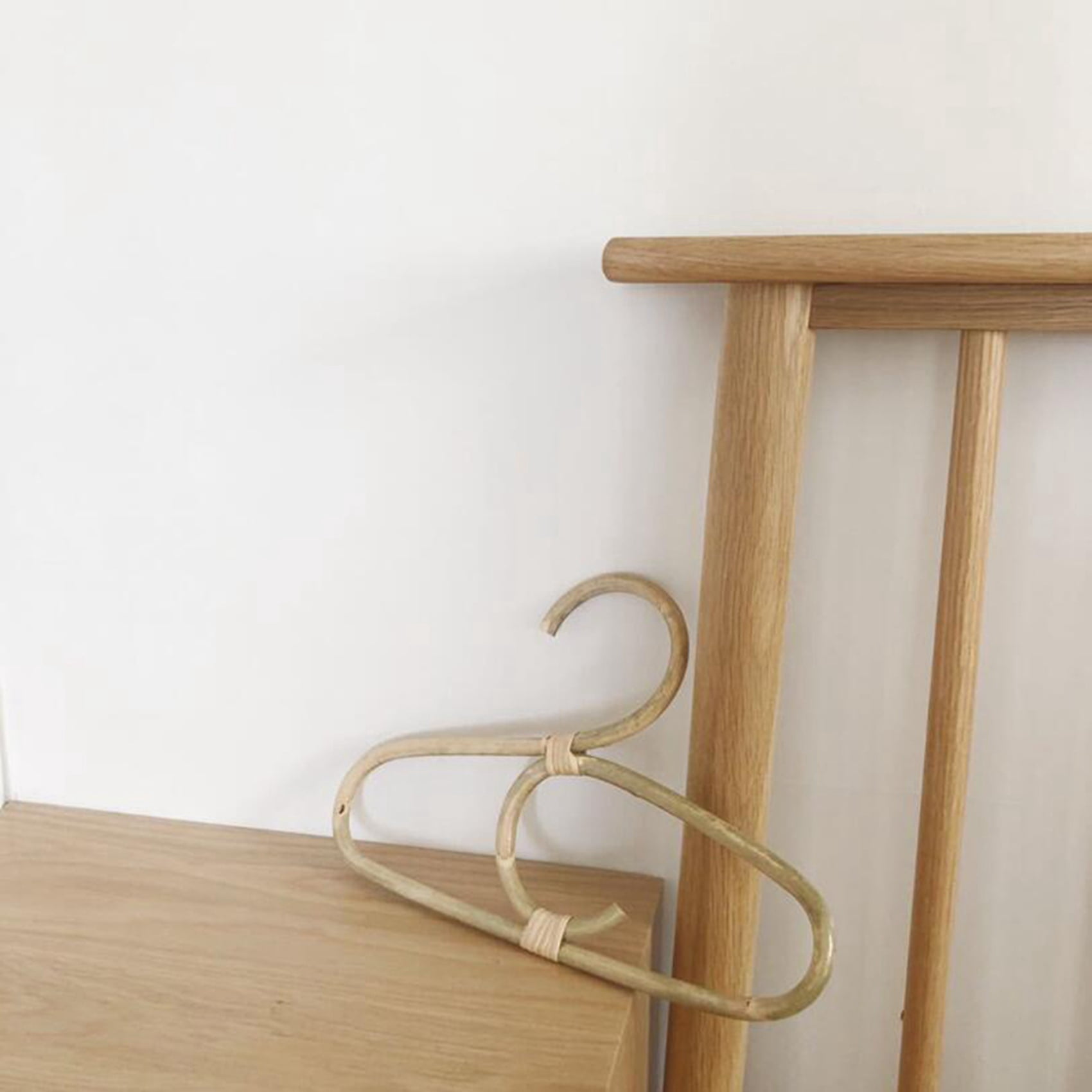 8Pcs Rattan Clothes Hanger Nordic Style Kids Garments Rack Children Hanger Kids Room Decor Hangers for Clothes