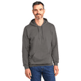 thumbnail image 2 of Gildan Softstyle Midweight Hoodie, Men's Ring-Spun Cotton Fleece Hooded Sweatshirt, Charcoal, M, 2 of 5