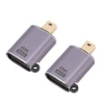 thumbnail image 1 of Convertidor De Puerto De Pantalla, Diseño De Orificio De Hebilla, Adaptador Mini DisplayPort A DisplayPort 1.4 De 2 Piezas Para Monitor De Computadora Portátil, 1 of 7