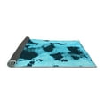thumbnail image 2 of Ahgly Company Indoor Square Abstract Light Blue Modern Area Rugs, 5' Square, 2 of 4