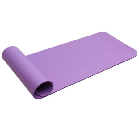 Tebru Yoga Mat 15mm Thick Nbr Pure Color Anti Skid Yoga Mat