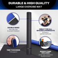 thumbnail image 2 of Gym Floor Mat - Gym Flooring 8' x 6' x 7mm - Workout Mat - Gym Flooring for Home Gym - Gym Mat Ultra Durable, Non-Slip & Tear - Workout Mats For Home Gym - Perfect for Cardio, Yoga & Weights, 2 of 6