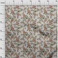 thumbnail image 3 of oneOone Polyester Spandex Gray Fabric Floral Sewing Craft Projects Fabric Prints By Yard 56 Inch Wide, 3 of 5